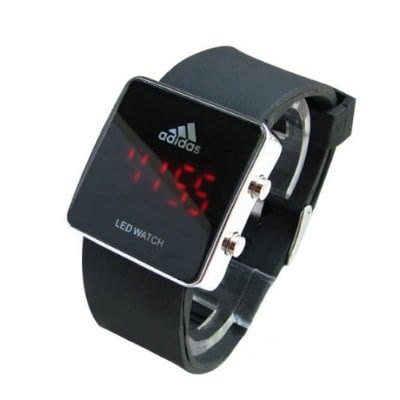adidas watch digital black